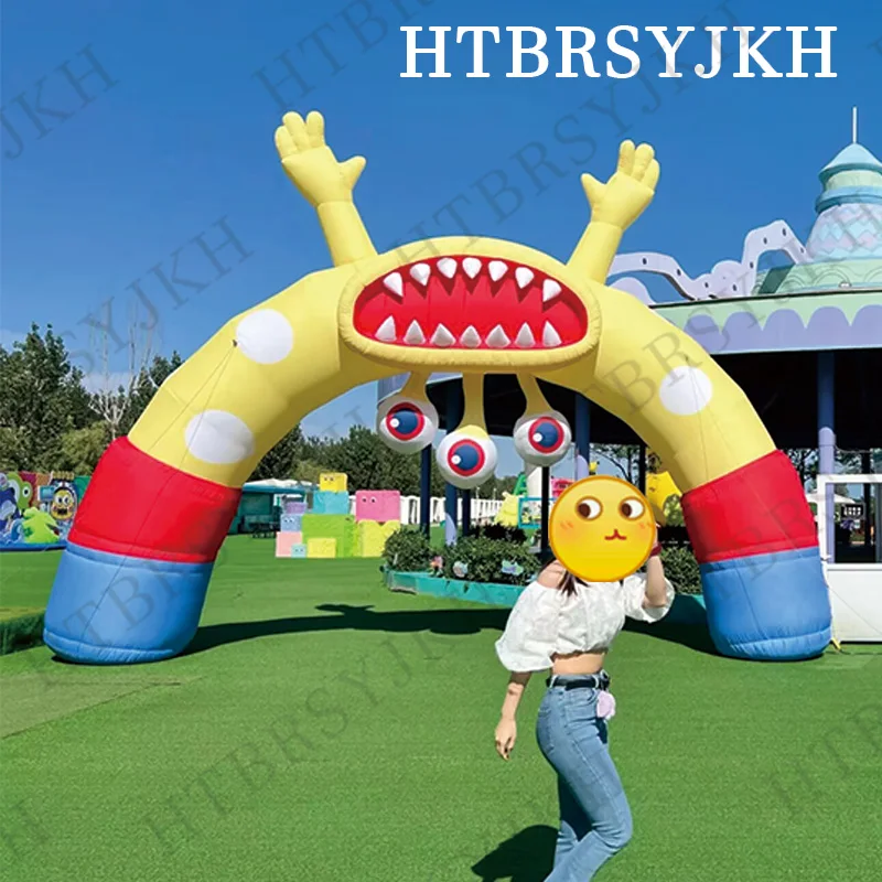 Aufblasbare Augen Monster Bogen Augen Big Mouth Monster Kinderspielplatz Dekoration Requisiten