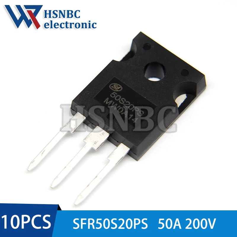 

10Pcs/Lot SFR50S20PS 50S20 TO-247 50A 200V Fast Recovery Diode 100% New Original