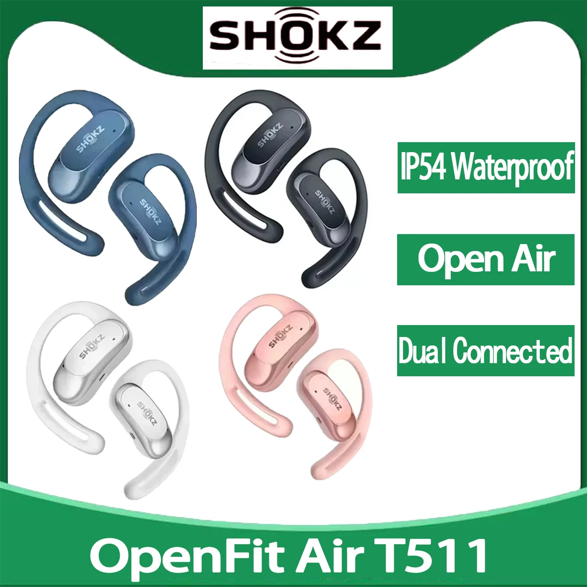Shokz OpenFit Air T511: La Mejor Alternativa de Audífonos Abiertos para Deportes y Uso Diario