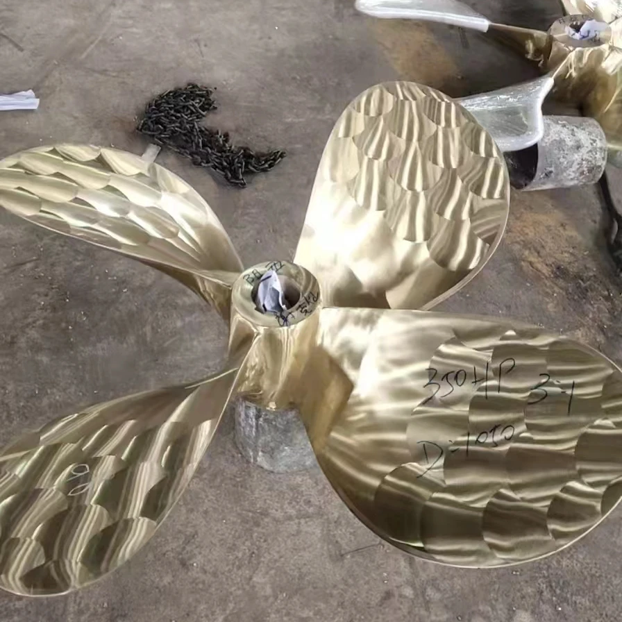 Venda quente 1400mm 56 polegadas hélice de bronze marinho para barco