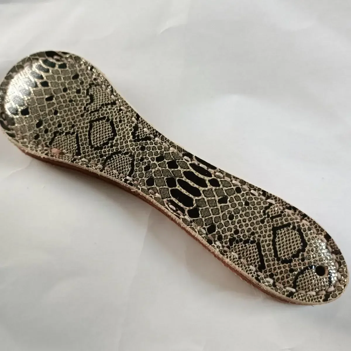 1PC NEW 18cm Handmade Boston Leather Racket Outdoor EDC Portable Short Stick Self Defense Tools