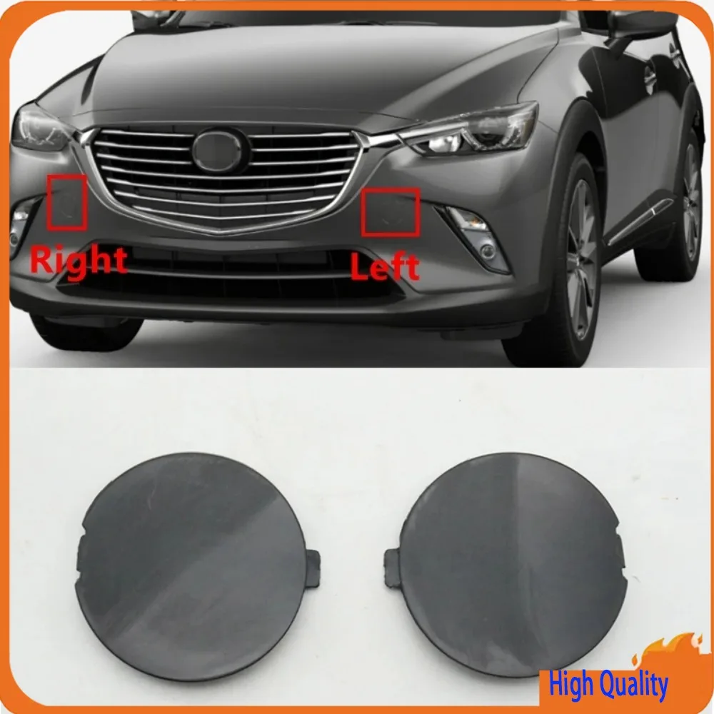 For Mazda CX3 CX 3 2014 2015 2016 2017 2018 2019 2020 2021 2022 2023 1 Pair Car Front Bumper Tow Hook Cover Trailer Cap