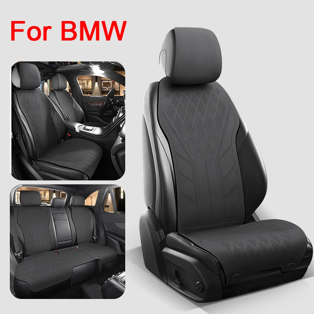 Nowy pokrowiec na fotel samochodowy ze skóry zamszowej, ultracienki, oddychający pokrowiec na fotel do BMW F12 F20 F30 G20 F34 F31 F10 G30 F11 X3 F25 X4