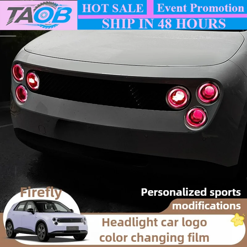 For  NIO Firefly Car Light Color Change Film Sticker Personalized Front Face Headmark Appearance Change Decoration