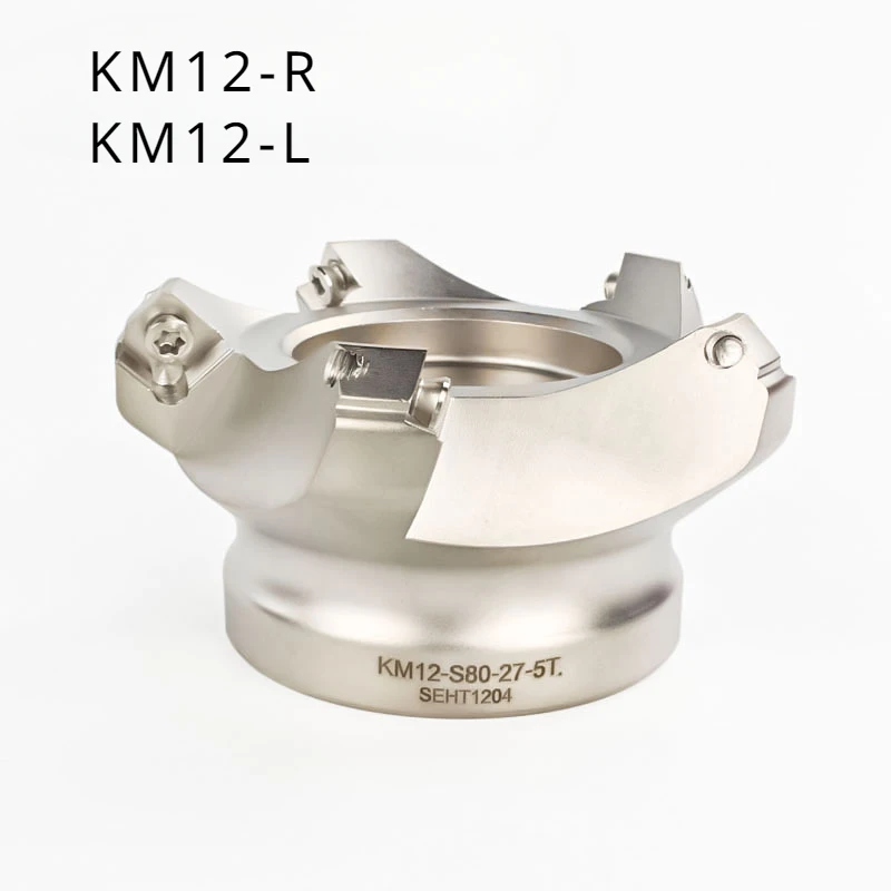 

KM12 45 degree milling cutter head and reverse cutter head, suitable for SEHT1204 blade CNC lathe end face milling cutter head