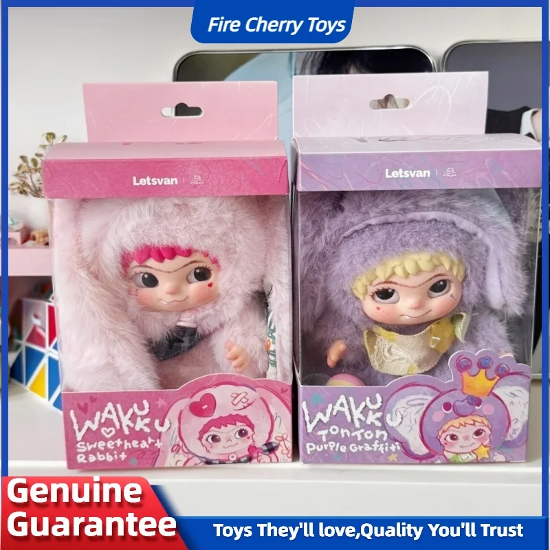 Wakuku Mischievous Diary Series Blind Box Vinyl Sweetheart Bunny und Elefant Design Niedliches Sammlermodell als Geburtstagsgeschenk
