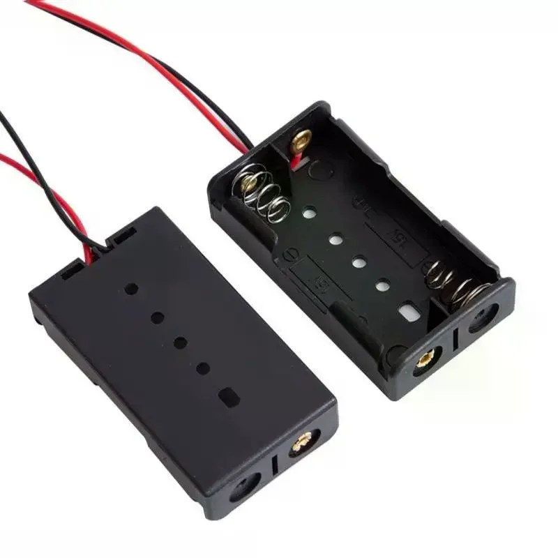 1Pcs Battery Holder AA Battery Storage Case Battery Box With Leads For 1 2 3 4 Slots AA Battery Box DIY Accessories