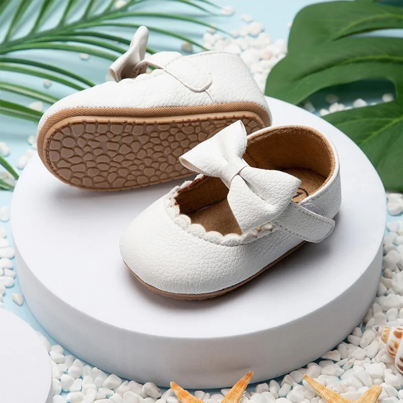 Baby Mary Jane Prinzessin Schuhe mit Bogen Gummi boden 0-1 Jahre alte Turnschuhe geeignet für Party Tanz schuhe