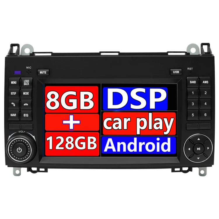 7'' car audio system for Mercedes Benz B200 A B Class W169 W245 Viano Vito car dvd player 8667 8581 Android 12 8+128GB GSP