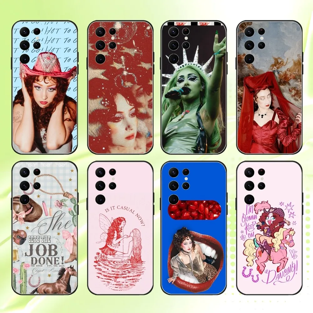 

Chappell Roan The Giver Phone Case For Samsung S 25,24,23,22,30,21,10,9,Ultra,Plus,Lite,FE,4,5G Black Soft Case