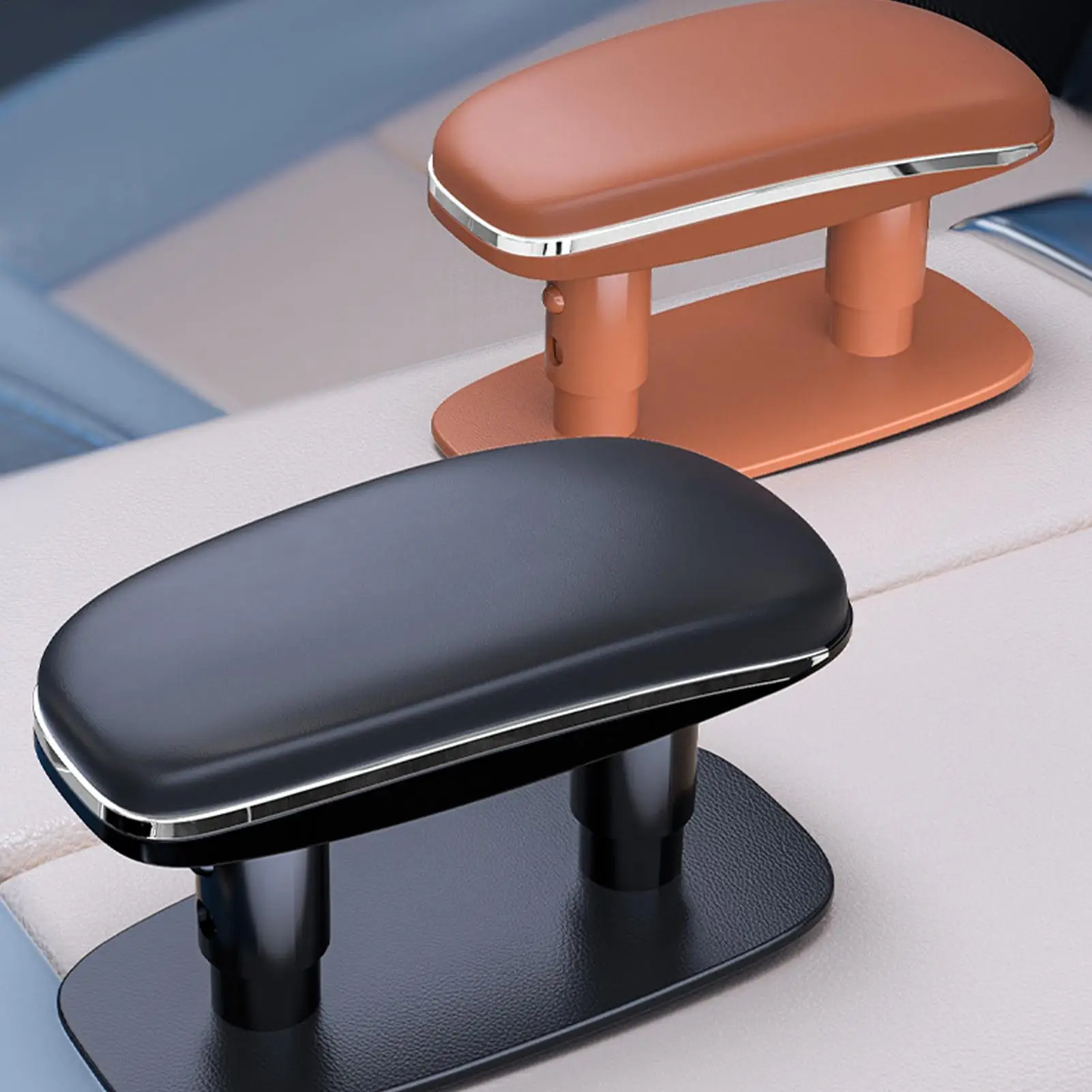 

Подушка-подлокотник для автомобиля из кожи и пены, регулируемая опора для локтя, накладки на локти, аксессуары для салона автомобиля для грузовиков, внедорожников, фургонов, седанов, минивэнов