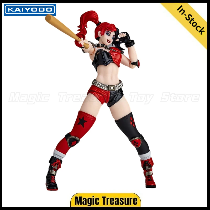 【En stock】KAIYODO No.015 Harley Quin Figuras de anime Juguetes modelo