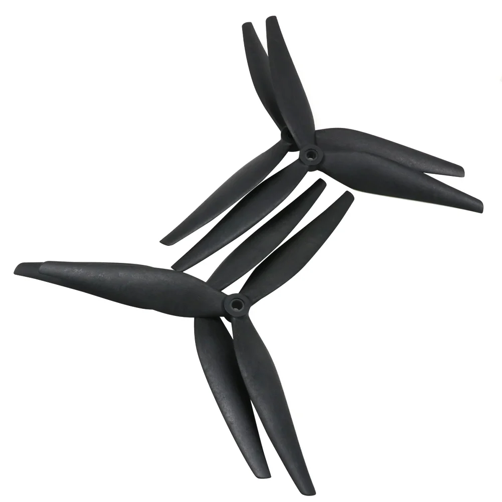 2pair HQProp 10X5X3 10X4.5X3 10X4.8X3 10X5.5X3 1050 1055 10inch 3 Blade Black Carbon Reinforced Nylon Propeller for Rc FPV Drone