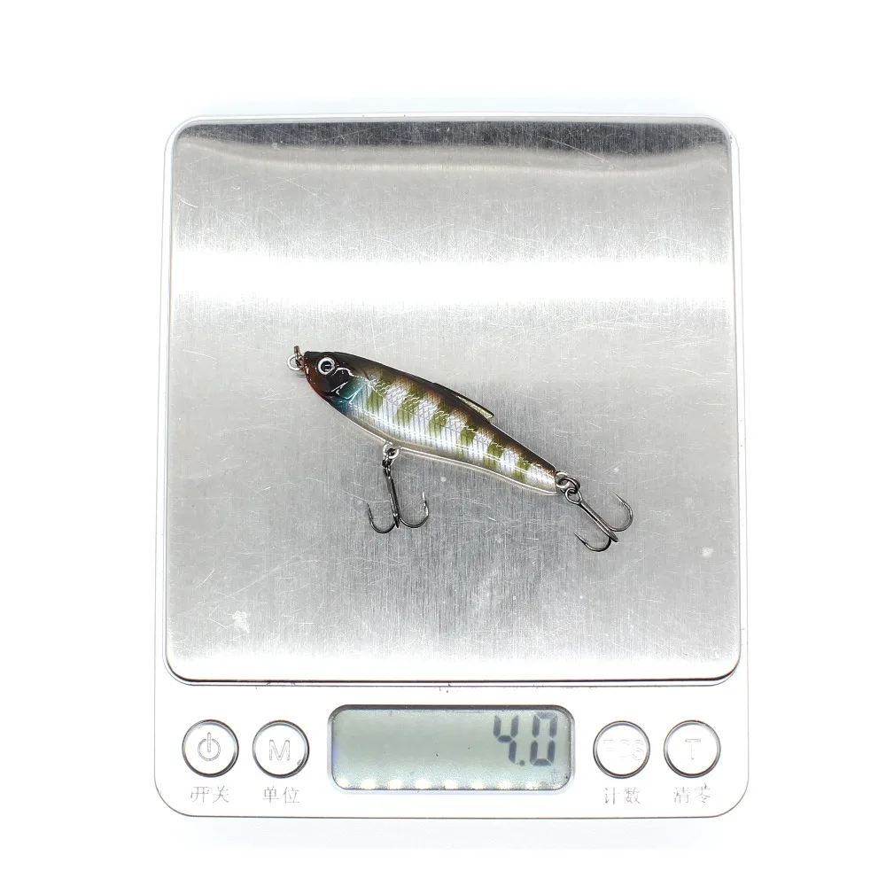 Aoclu Mini Sinking Bleistift Stick 48mm 4,1g Festkörper Hart köder Minnow Wobbler Angeln Köder Bass frisches Salzwasser 12 # VMC Haken