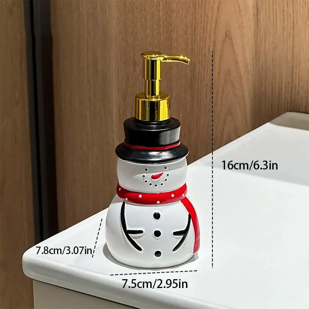 

Soap Dispenser High Quality Resin Even Pump Control Space Saving Design for Bathroom Kitchen Holiday Party Christmas Reindeer