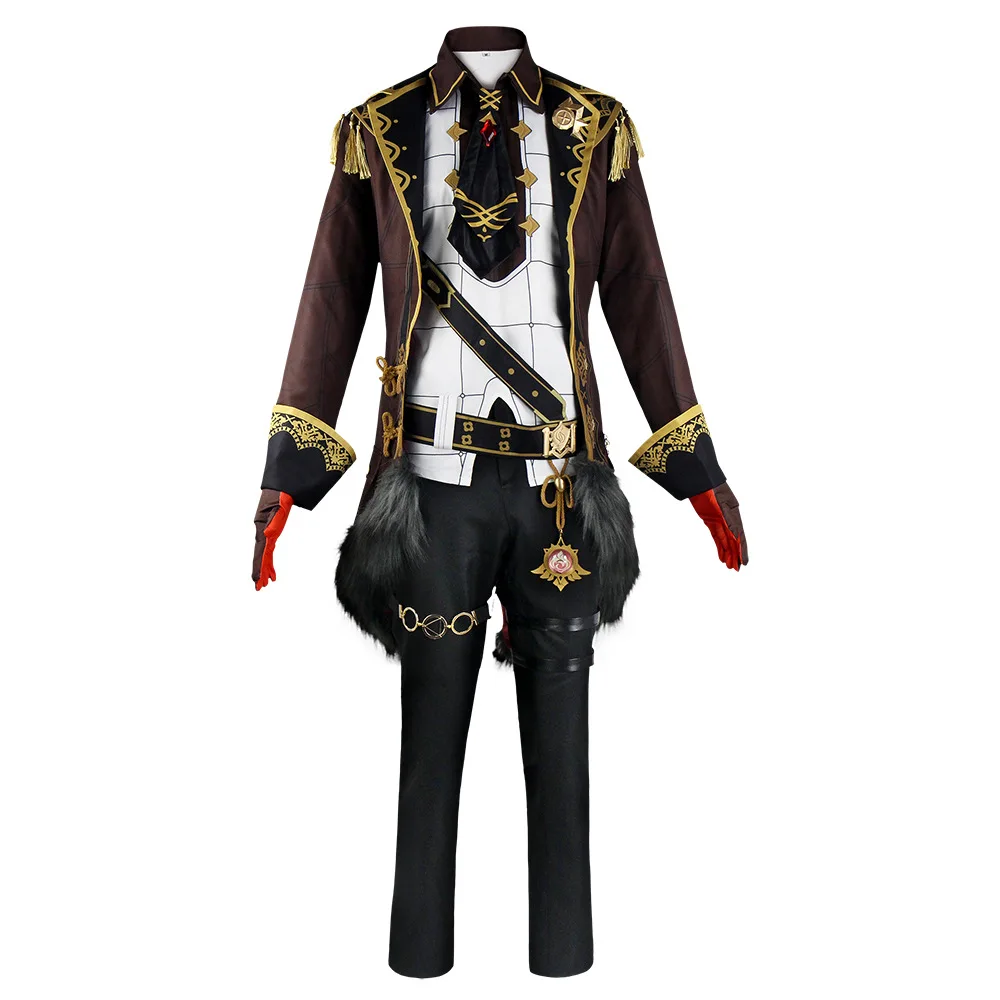 Unisex Anime Cos Diluc Ragnvindr Cosplay Costumes Halloween Uniform Suits