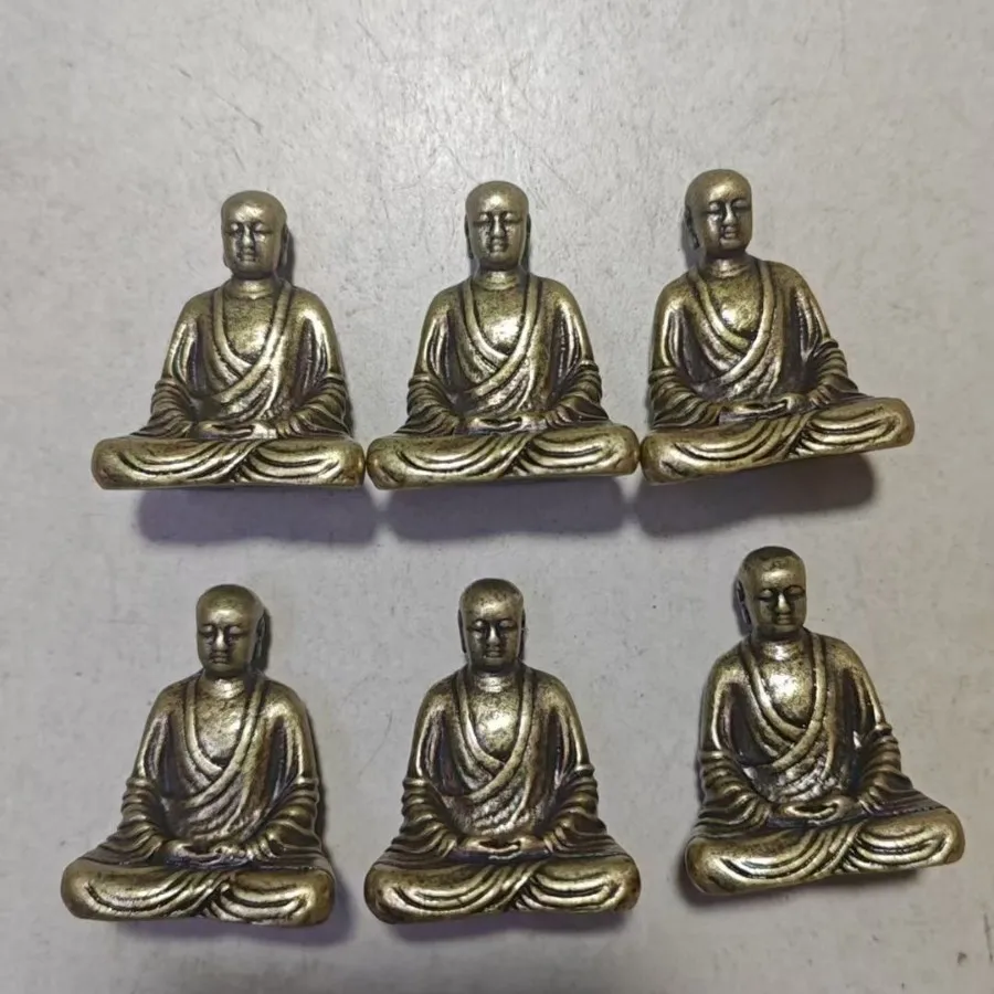 

Brass Ancient Jizang King Bodhisattva Sakyamuni Mini Guanyin Buddha Statue Ornament Zen Offering Buddha Statue Wholesale