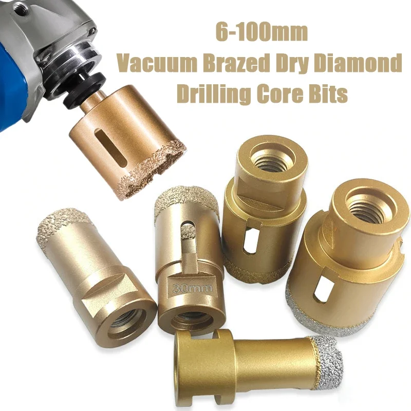 M14 Thread 6-100mm Vacuum Brazed Diamond Drilling Core Bits Porcelain Tile Drill Bits Marble Stone Masonry Openner Hole Saw