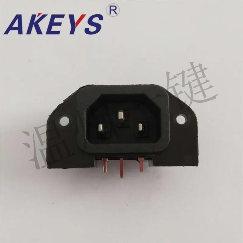 10 PCS AC Power Socket AC-114 three-legged character socket with ear bend feet public plum blossom universal socket