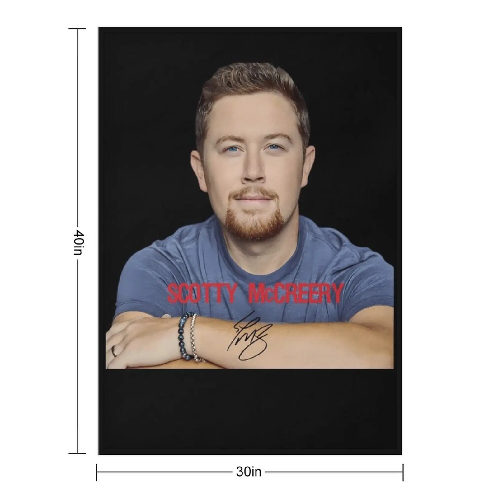 스코티 시그니처 담요 이동식 장식 소파용 장식용 털 담요