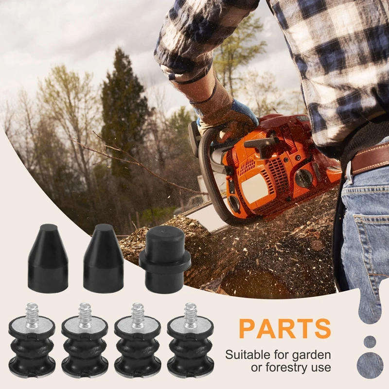 ABUL-7Pcs Rubber Front Handle Isolator Buffer Shock Mount Elements Set Kit Fit For Husqvarna 136 137 141 142 Chainsaw Parts