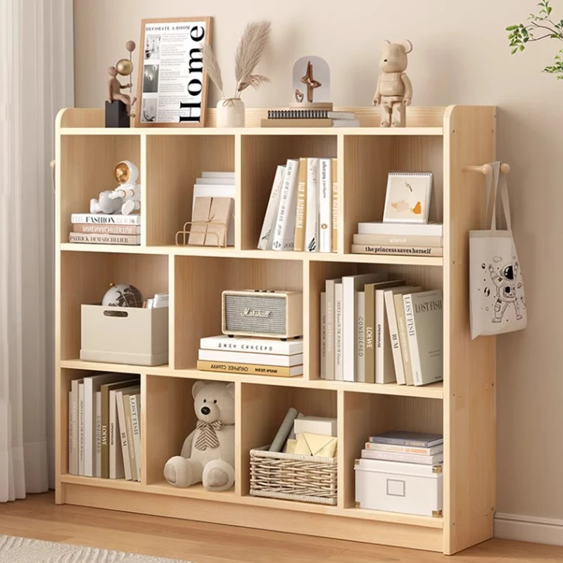 Elegant Open Bookcase Wooden Designs Aestethic Nordic Low Corner Bookcase Shelf Hotel Modular Etagere Livre Room Furniture