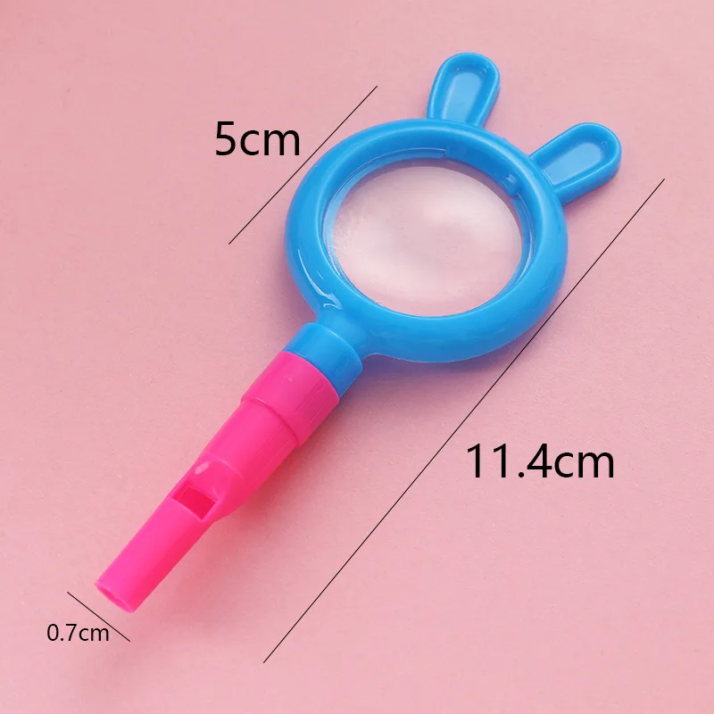 5Pcs Cartoon Magnifying Glass Outdoor Exploration Learning Kids Educational Toys for Birthday Party Favors School Rewards