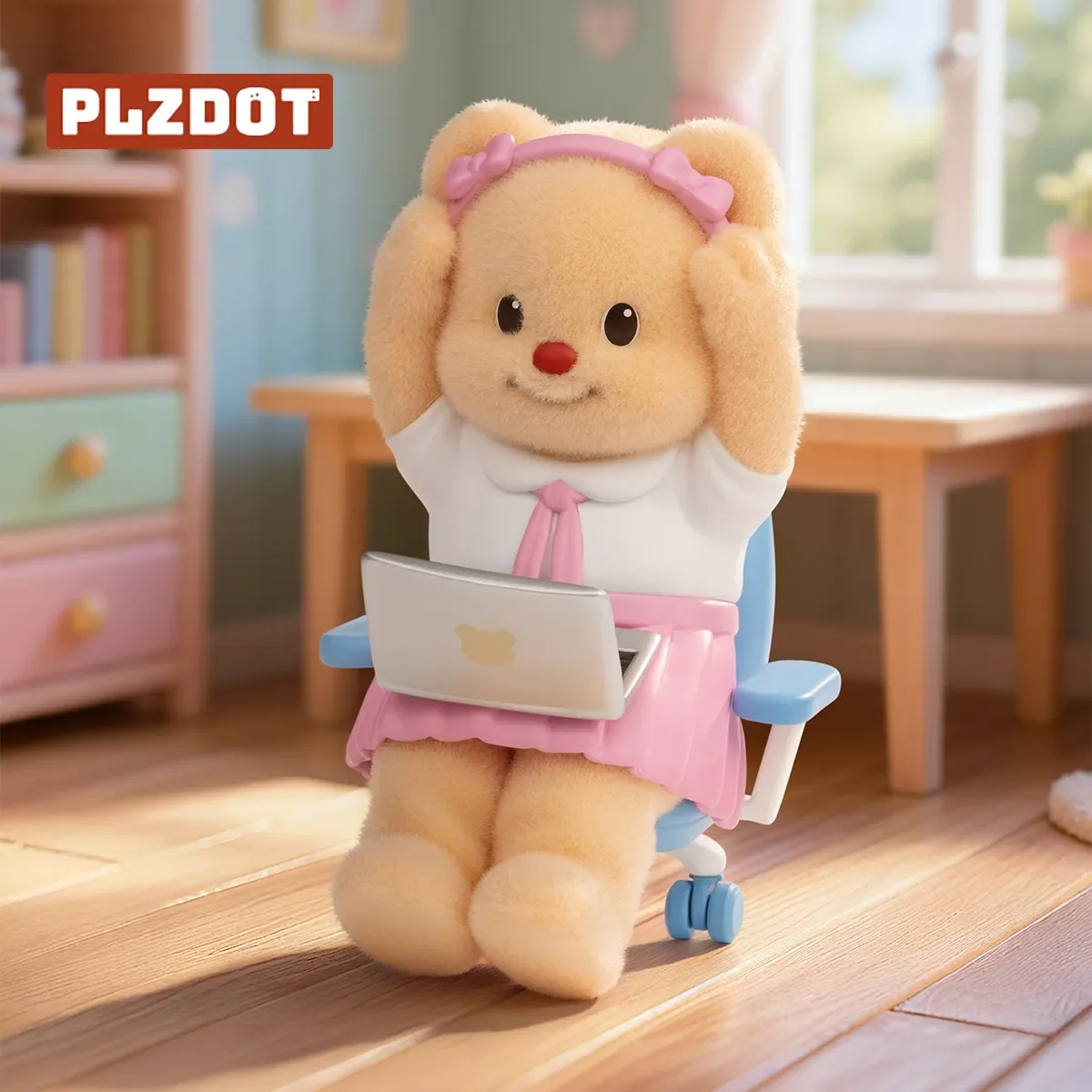أصيلة Plzdot Butterbear سلسلة الحياة الملونة صندوق أعمى توافدوا الدب عمل الشكل لطيف المرأة هدية تحصيل دمية ديكور #6