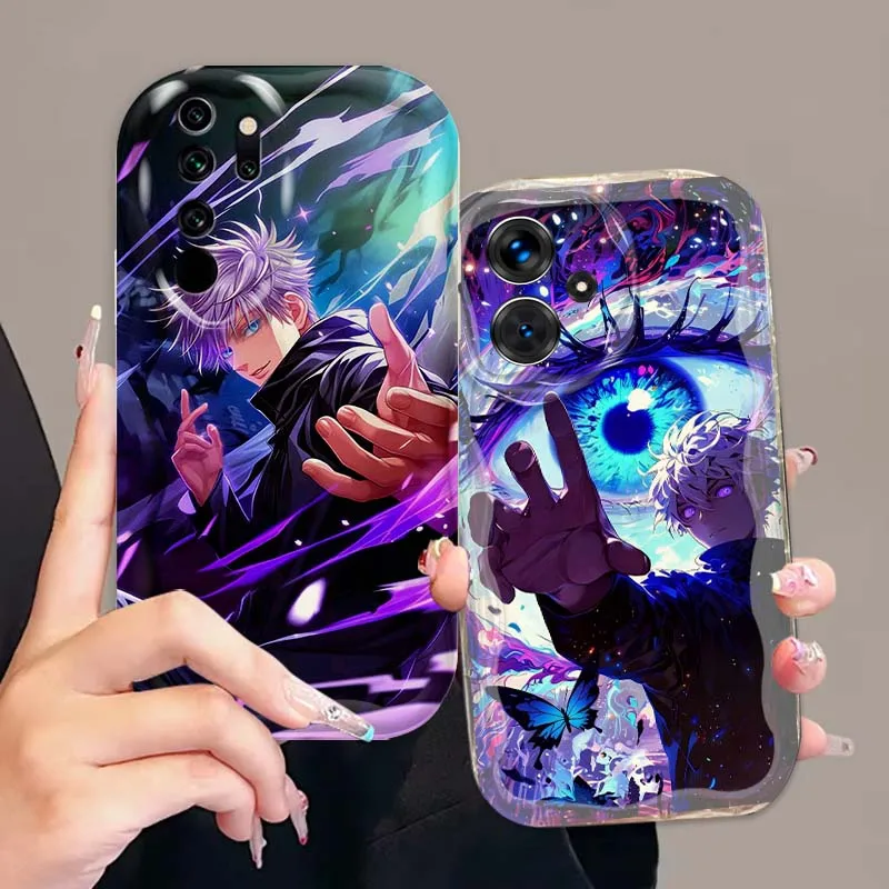 

Cartoon Anime Jujutsu Kaisen For Xiaomi Redmi 9T 9A 9 9C 10 10C 12 13 13C 14C A2 A1 Plus K30 K40 K60 5G Wave Oil Phone Case
