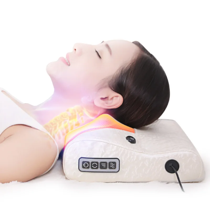 

Electric Neck Massage Pillow with Kneading for Shoulder Back Waist, Multi-Function Home Relaxer Cushion, Durable Shape Retention