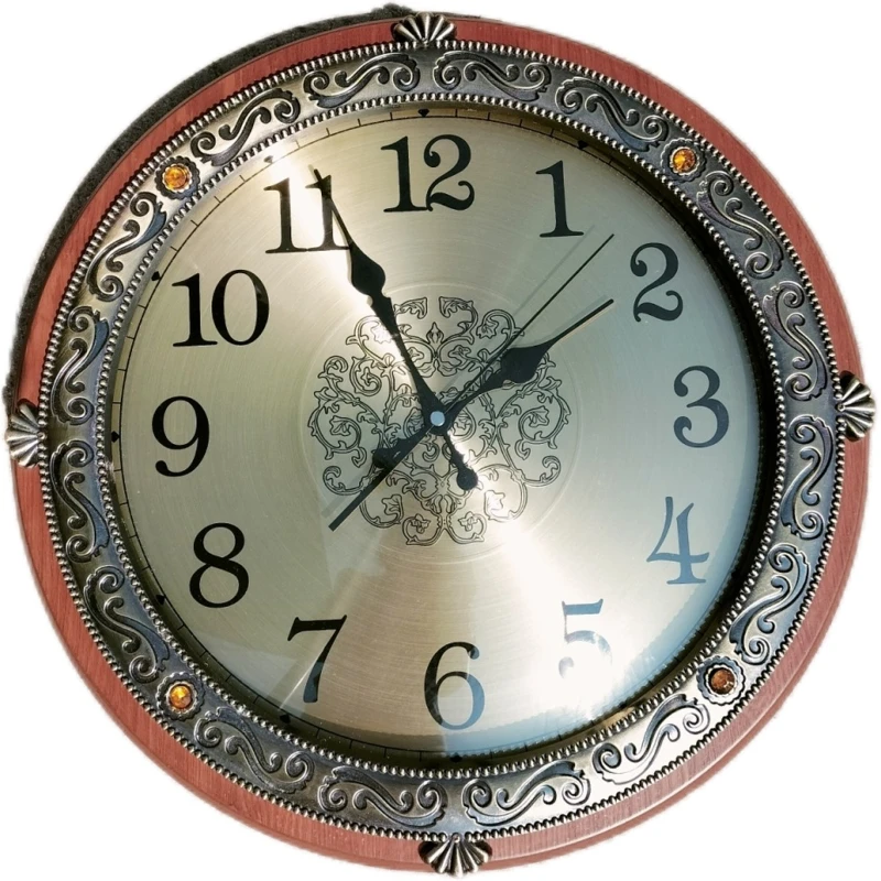 Luxury Wall Clocks Nordic Retro Design Clocks Living Room Large Decorative Clock Elegant Aesthetic Artistic Decoration Household