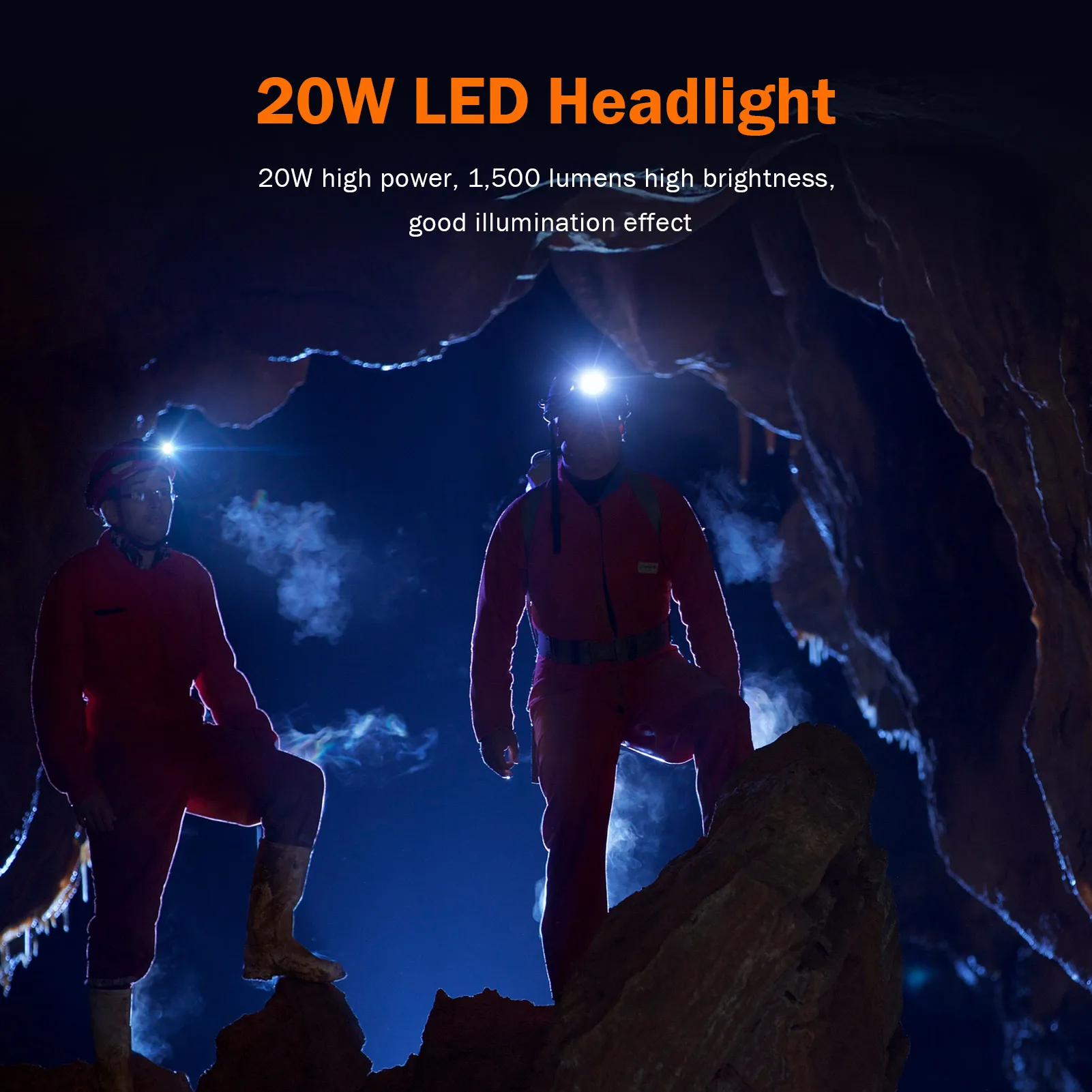 2025 SUPERFIRE HL107 Powerful Headlamp 7 LED Headlight Rechargeable Head Flashlight 18650 Battery Sensor Fishing Camping Light - Image 3