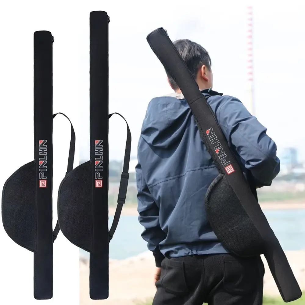 

New Portable Fishing Rod Bag With Shoulder Strap 118/128cm Fishing Rod Case Folding Fishing Pole Reel Bag