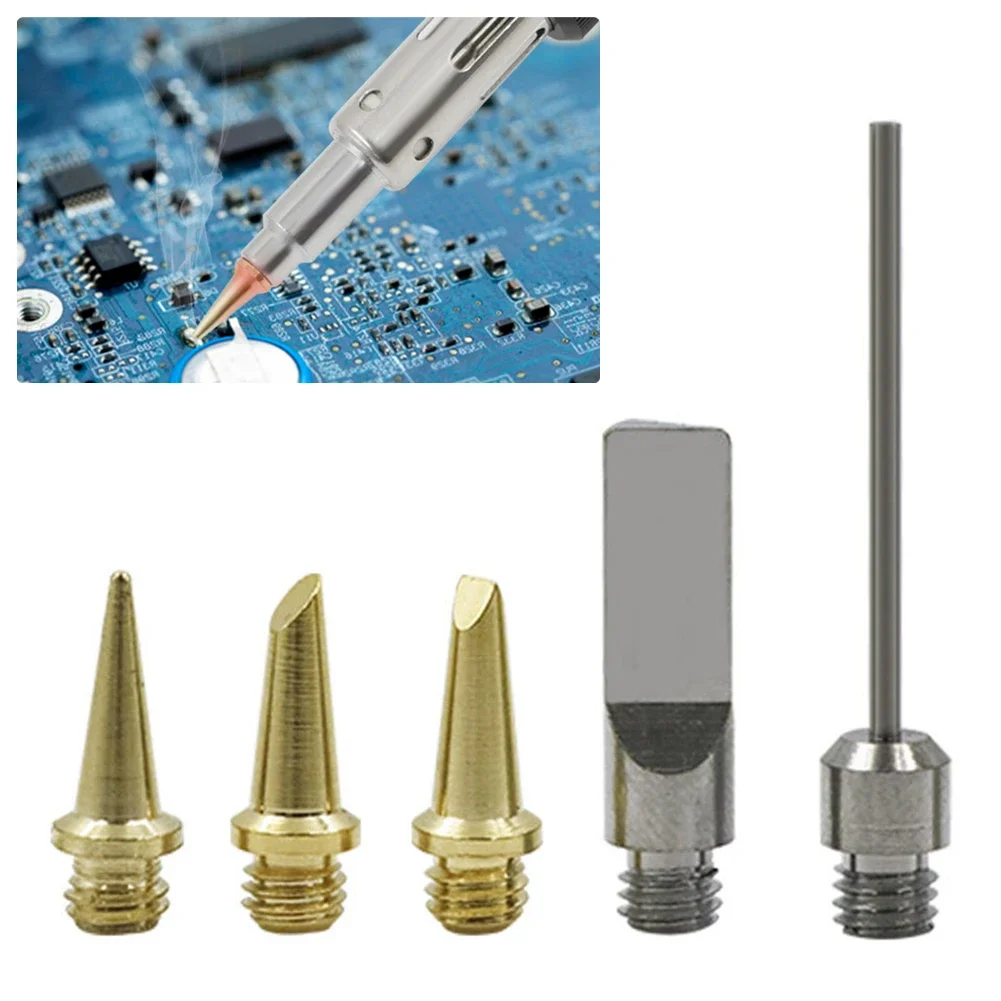 

5pcs/set Soldering Iron Tip HS-1115K Gas Soldering Iron Tip Head Welding Kit Torch Pen Replaceable Tool Welding Tools Parts