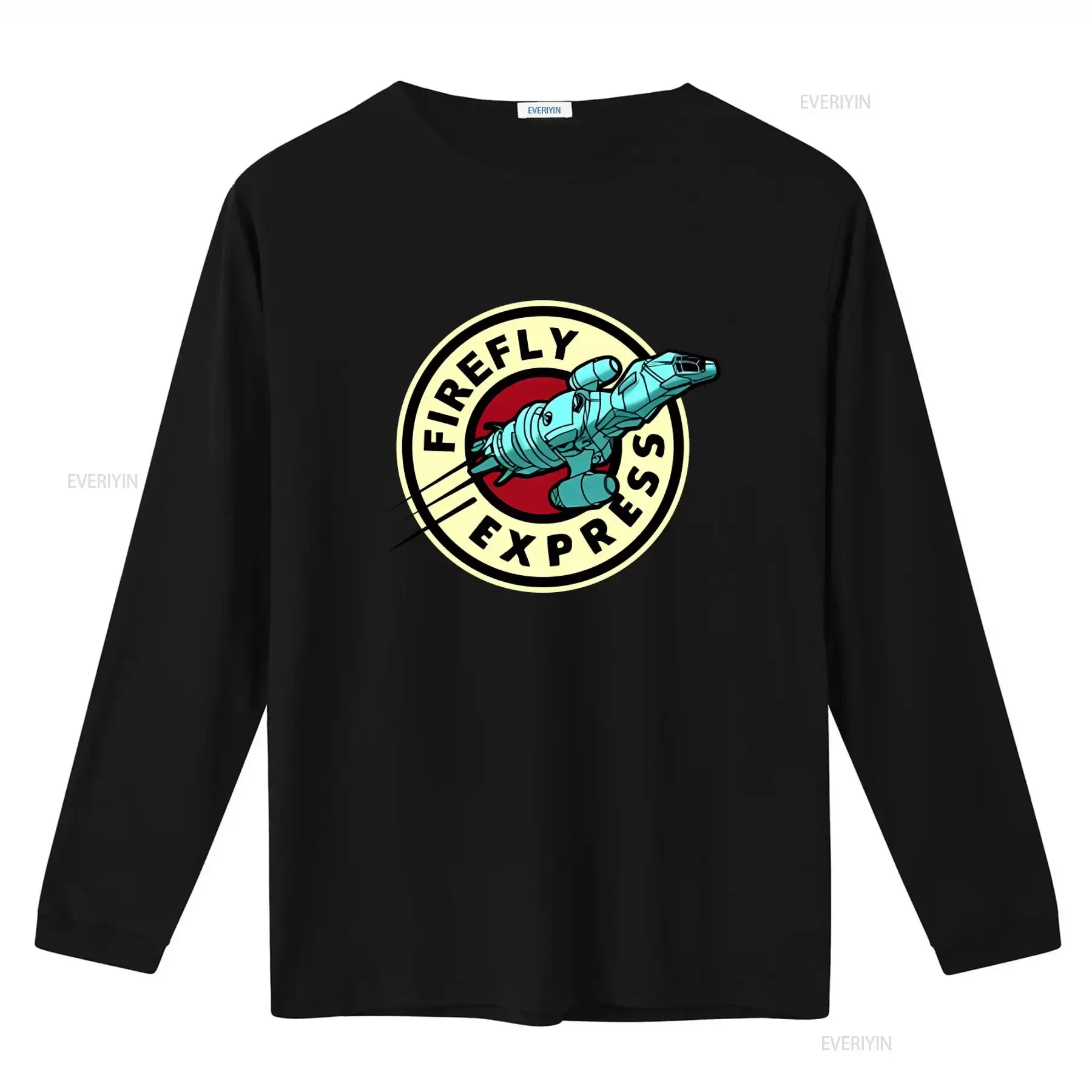 Serenity Firefly Express Ship Symbol Print T Shirt for  vintage Washed Unisex Slightly Soft Stretched Versatile Casual fashion