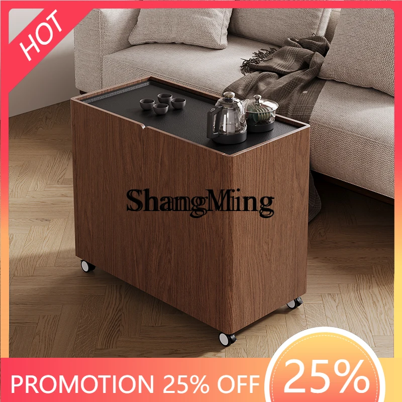 

Красивая мобильная тумба для чая из массива дерева, винтажный балконный шкафчик для чая, чайный столик для дома