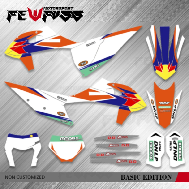 

Графический комплект Fewfuss для SXF XCF 2020 2021 2022 2023 EXC XCW 150-450 годов на заказ мотоциклетные фоновые наклейки-наклейки