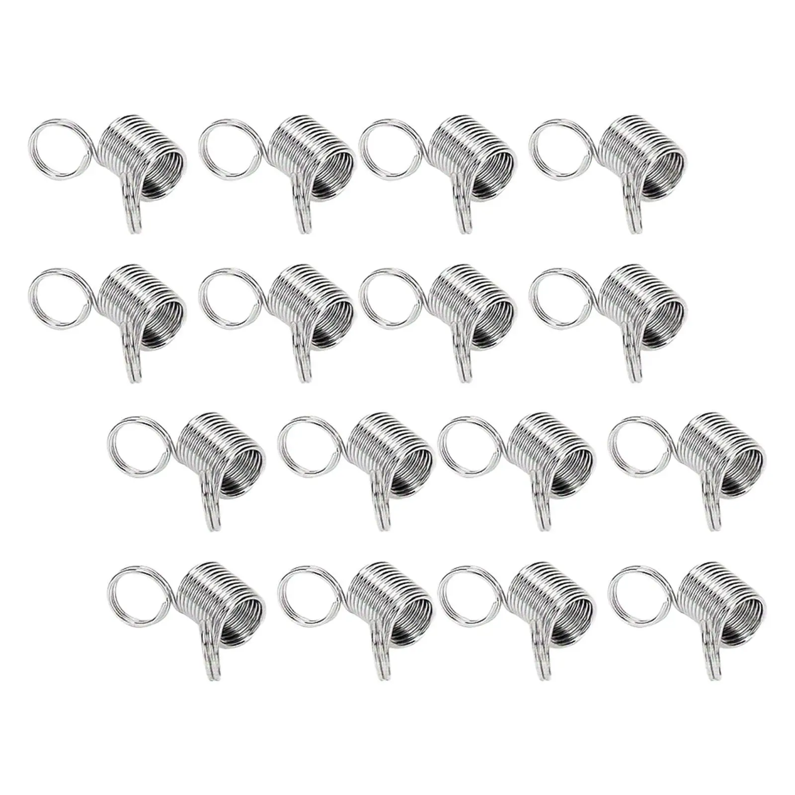 16x Bead Clamps Metal Bead Springs Jewelry Making Beading Anti Drop Springs