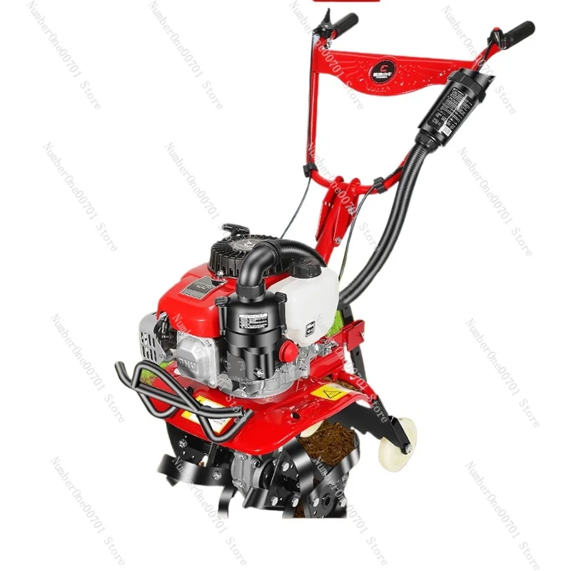 Micro-tiller four-stroke small agricultural cultivated land machine multi-functional amphibious herbicide and ditching artifact