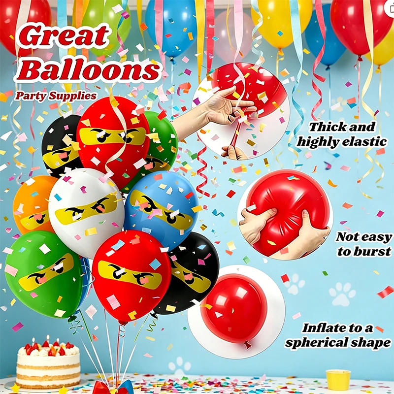 Building Blocks Birthday Party Decoration Balloons Party Supplies Latex Balloon Shower Decors balloon Birthday party gift supply