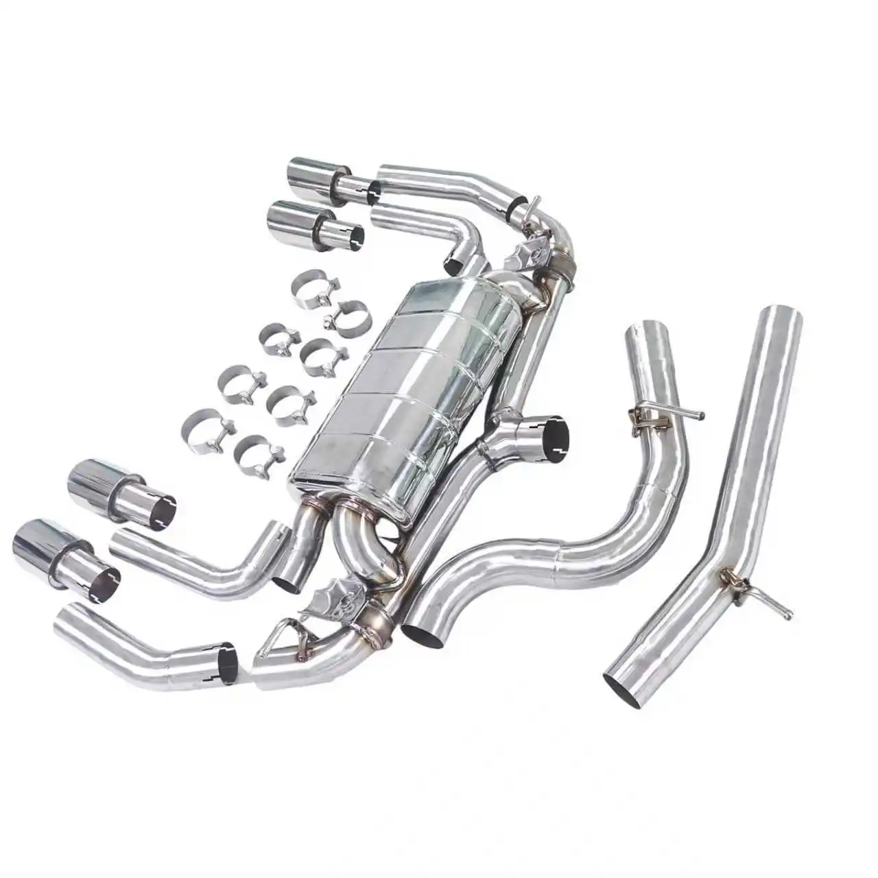 [Custom products] Suitable for 20 Seat cupra Ateca 2.0T Catback stainless steel valve exhaust muffler, original car motor