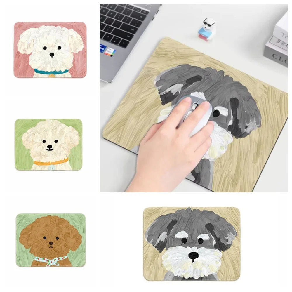 Laptop Pads Keyboard Mats Cartoon Mouse Pad Desk Mat Cartoon Dog Mouse Mat Cute Rubber Keyboard Mat Typewriting Tools