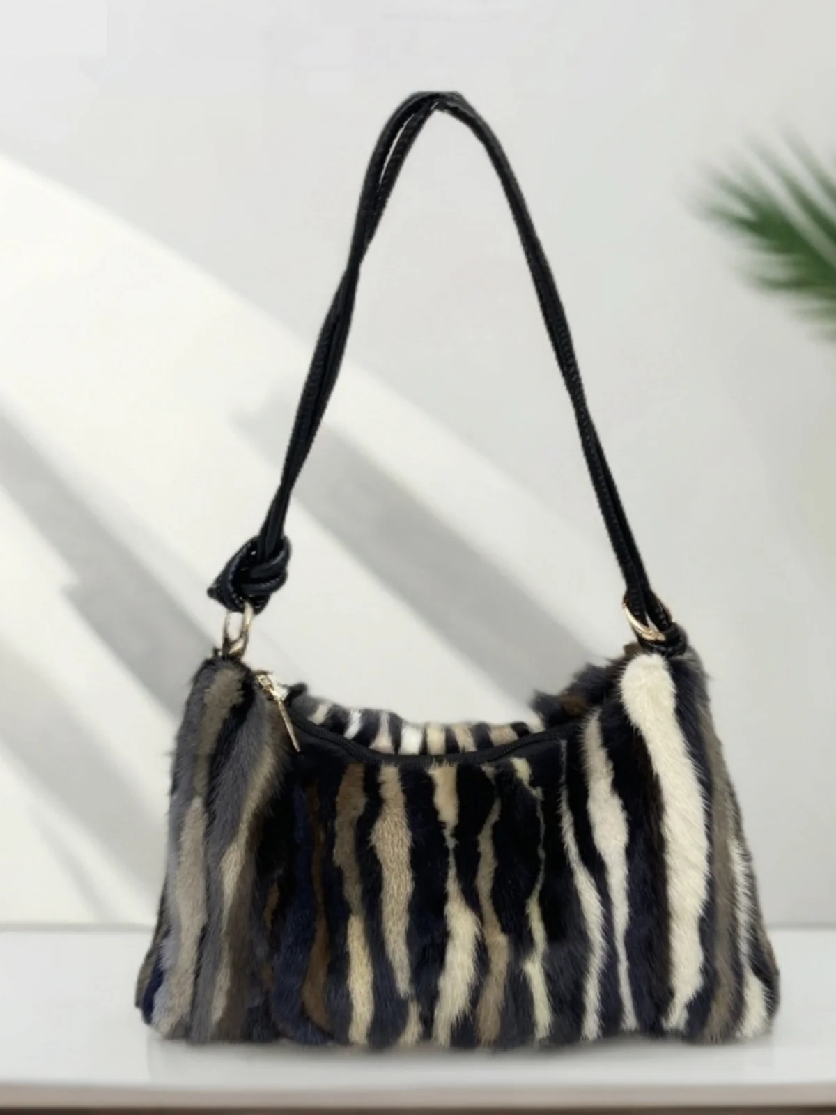 Real Mink Fur Bag Shoulder Bag Luxury Women Purses and Handbags High Quality Fur Crossbody Bags For Women Handbag