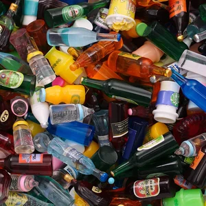 Houziwa 10pcs/lotミニドリンク1:12 bjd ob11 Dolls mininatureアクセサリー用ドールハウスデコレーション 10ベストセールスミニチュアコークスボトル-9