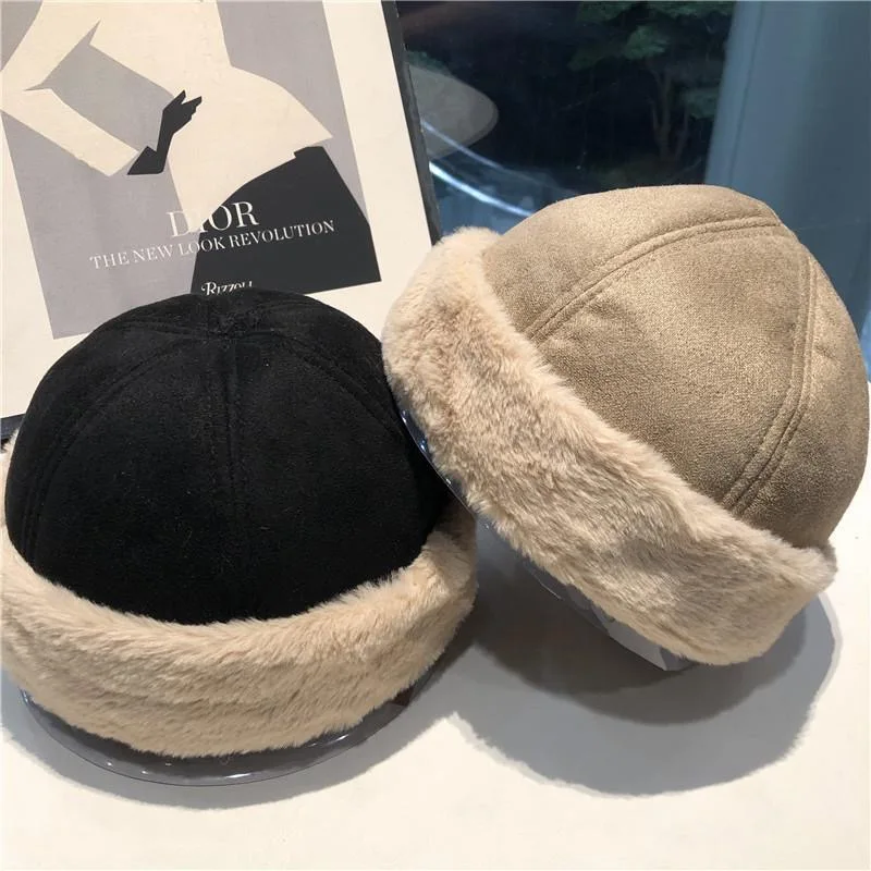 

Beret Caps For Men Women Freeshipping Cotton Vintage Boina Hat Accessories Beanies Wool Autumn Winter Warm Luxury Fur Lint 0993