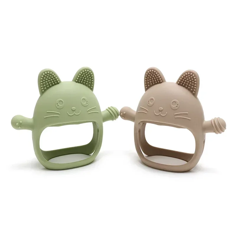 New Design Soft Silicone Teethers For Baby Newborn Training Grip Baby Toy Pendant Chewing Teething For Baby Accessories Toys