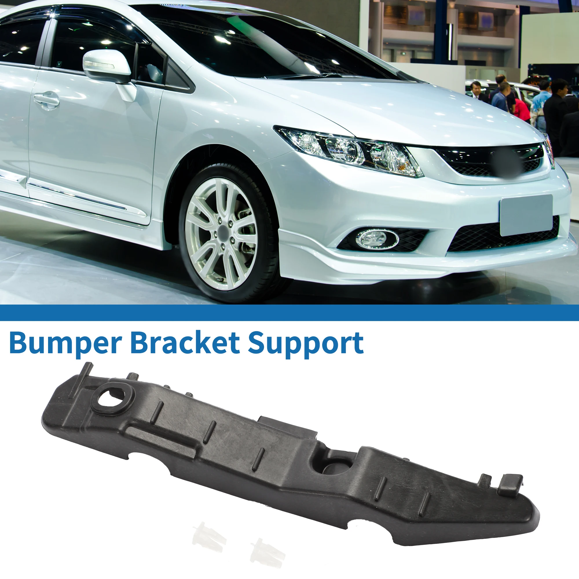 UXCELL Bumper Support Bracket for Hyundai Sonata 2015 2016 2017 No.86514C1000 Left Right Side Front Bumper Retainer Bracket