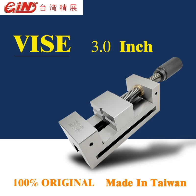 

3.0 Inch Precision Grinding Toolmaker Vise,Bench Vise - Hardened Surfaces, Accuracy 0.004mm and Versatile,Gin