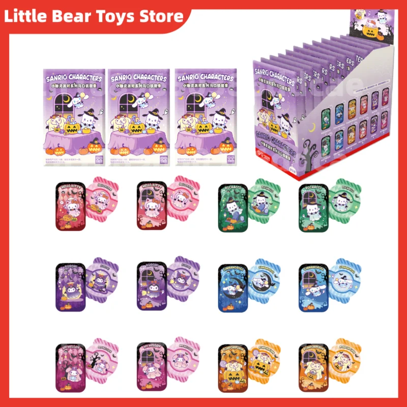 [حقيقي] متوفر في المخزون Wdwx Sr Family Little Ghost Party Series صندوق أعمى صفيح شارة محيط ألعاب عصرية مجموعة هدايا