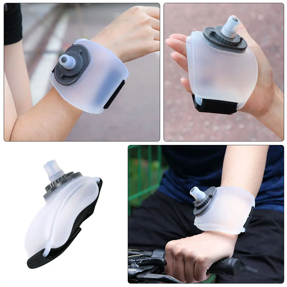

Portable Fitness Water Bottle with Wear Resistant Wrist Band Ideal for Running Basketball Bodybuilding Picnic Party and Daily